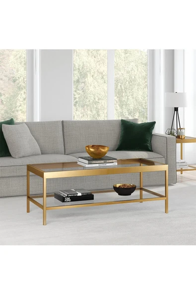 Hitit Dekorasyon Beatrice Gold Metal Orta Sehpa - 5