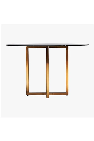 Hitit Dekorasyon Eva Metal Cam Yemek Masası - 4