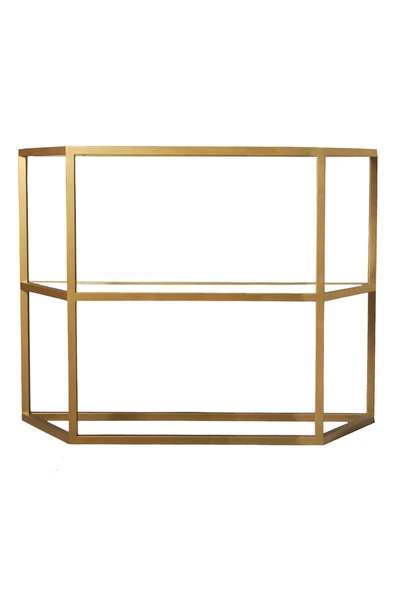 Hitit Dekorasyon Alison 2 Raflı Gold Metal Dresuar&konsol