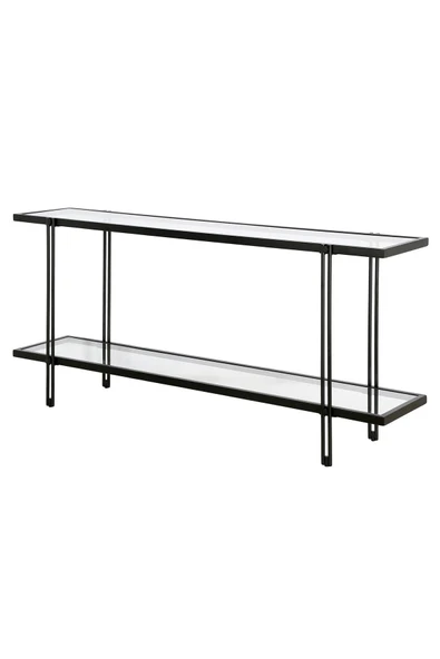 Hitit Dekorasyon Dolores Siyah Metal&cam Dresuar 140cm - 3