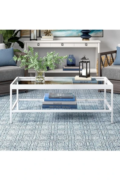 Hitit Dekorasyon Beatrice Beyaz Metal Orta Sehpa - Resim 4