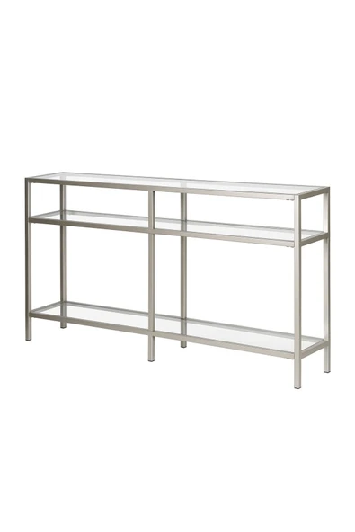 Hitit Dekorasyon Agata Gümüş Renk Metal Ikili Dresuar Konsol - 3