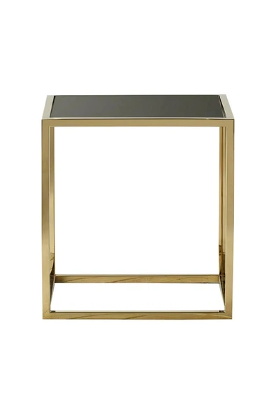 Hitit Dekorasyon Waleska Gold Metal&cam Yan Sehpa ürün görseli 1