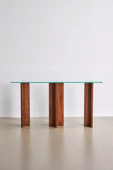 Hitit Dekorasyon Aria Modern Ahşap Cam Dresuar Konsol - 2