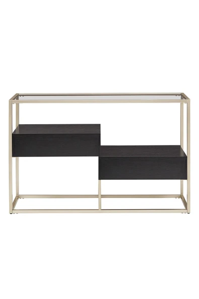 Hitit Dekorasyon Faye Gold Metal Ahşap&cam Dresuar - 4