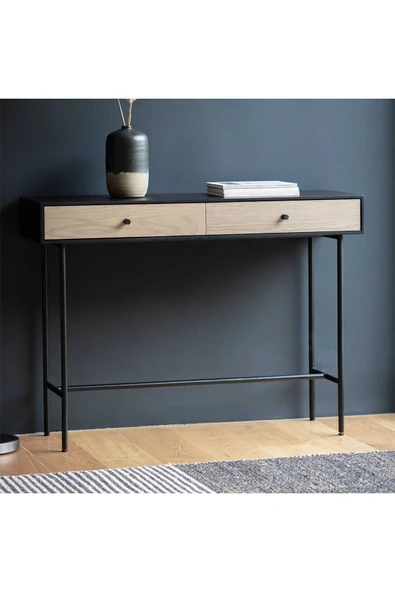 Hitit Dekorasyon Tia Siyah Metal&ahşap Dresuar - Resim 2