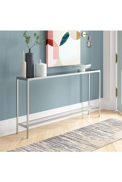 Hitit Dekorasyon Gizela Gümüş Renk Metal Dresuar - 3