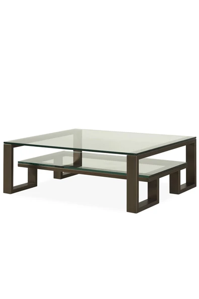 Hitit Dekorasyon Labarna Füme Eskitme Orta Sehpa - Resim 3