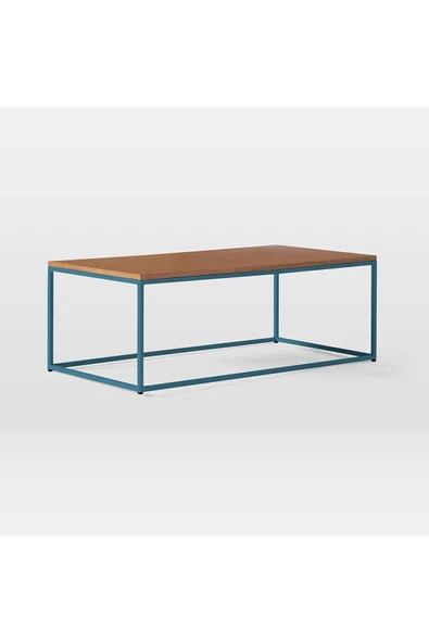 Hitit Dekorasyon Stream Metal Orta Sehpa Pantone Ayak Ceviz Tabla - 2