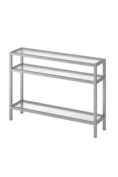 Hitit Dekorasyon Agata Gümüş Renk Metal Dresuar & Konsol - 3