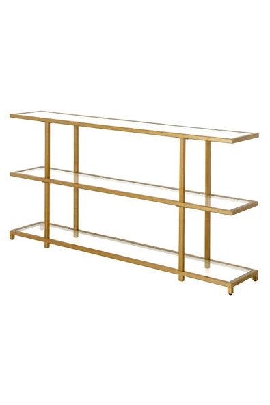 Hitit Dekorasyon Betty Gold Metal&cam Dresuar 140cm - 4