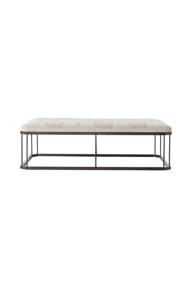 Hitit Dekorasyon Cope Siyah Metal Bench - 4