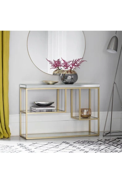 Hitit Dekorasyon Nina Gold Metal Dresuar/konsol - 2