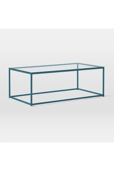 Hitit Dekorasyon Stream Metal Orta Sehpa Pantone Ayak Şeffaf - Resim 2