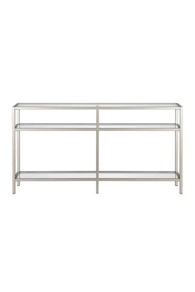 Hitit Dekorasyon Agata Gümüş Renk Metal Ikili Dresuar Konsol