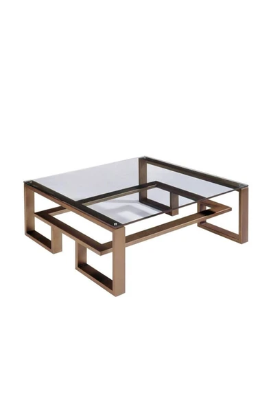 Hitit Dekorasyon Labarna Füme Eskitme Orta Sehpa - Resim 2