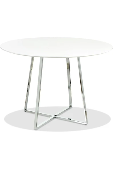 Hitit Dekorasyon Mill Paslanmaz Metal Ahşap Yemek Masası