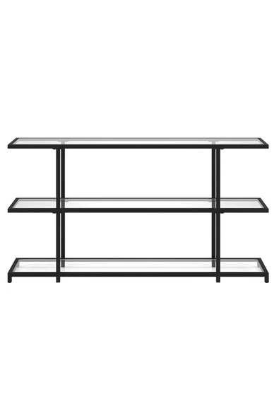 Hitit Dekorasyon Betty Siyah Metal&cam Dresuar 140cm