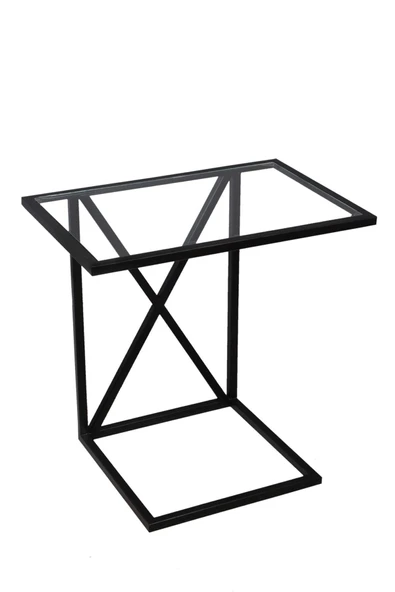 Hitit Dekorasyon Lora Siyah Metal C Sehpa