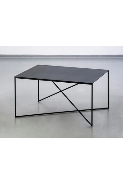 Hitit Dekorasyon Sat Siyah Metal Orta Sehpa - 2