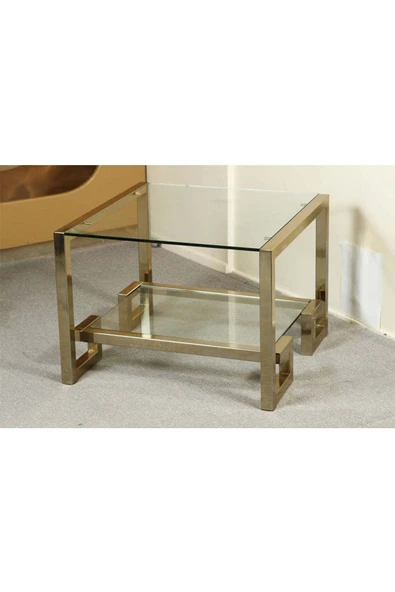 Hitit Dekorasyon Labarna Gold Yan Sehpa - Resim 2