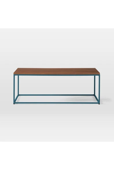 Hitit Dekorasyon Stream Metal Orta Sehpa Pantone Ayak Ceviz Tabla - 3