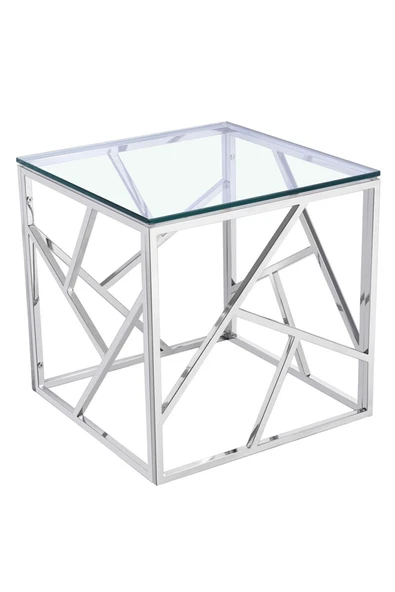 Hitit Dekorasyon Renna Paslanmaz Metal Yan Sehpa