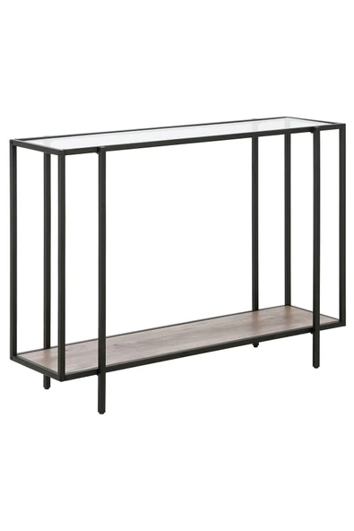 Hitit Dekorasyon Adeline Siyah Metal Cam Siyah Ahşap Dresuar - 2