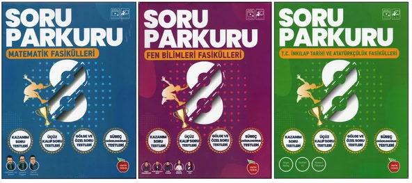 NEWTON 8. SINIF MATEMATİK+FEN B.+İNKILAP SORU PARKURU ((20 FASİKÜL) ürün görseli