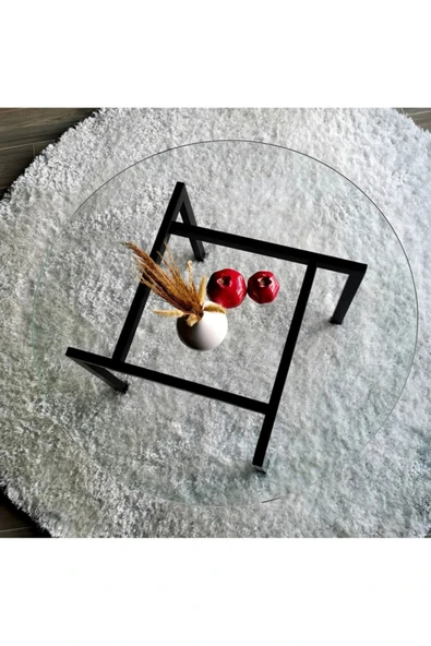 Hitit Dekorasyon Chi Siyah Metal Cam Orta Sehp - Resim 4