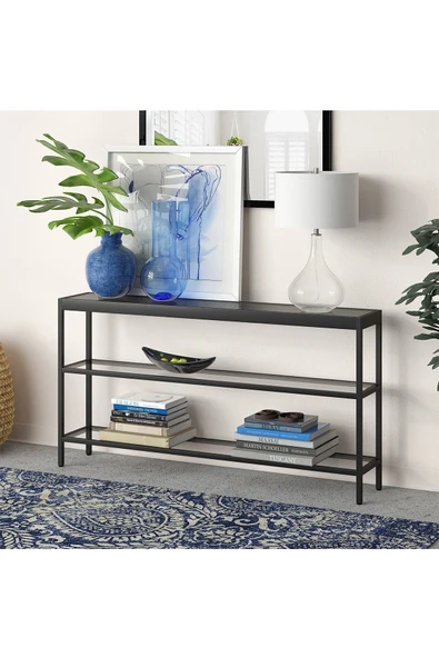 Hitit Dekorasyon Ester Siyah Metal Konsol&Dresuar - Resim 6