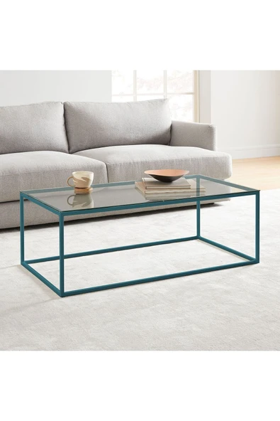 Hitit Dekorasyon Stream Metal Orta Sehpa Pantone Ayak Şeffaf ürün görseli 1