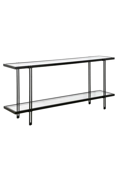 Hitit Dekorasyon Dolores Siyah Metal&cam Dresuar 140cm - 2