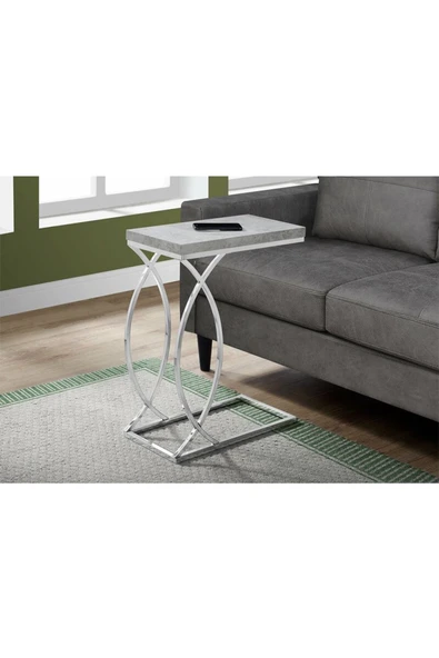 Hitit Dekorasyon Şemi Paslanmaz Metal Yan Sehpa - 2