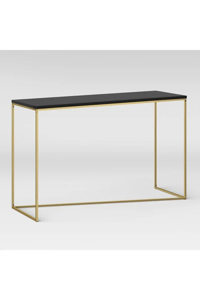 Hitit Dekorasyon Soller Gold Metal Ahşap Dresuar Konsol ürün görseli 1