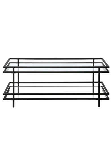 Hitit Dekorasyon Yashira Siyah Metal&cam Orta Sehpa - 3