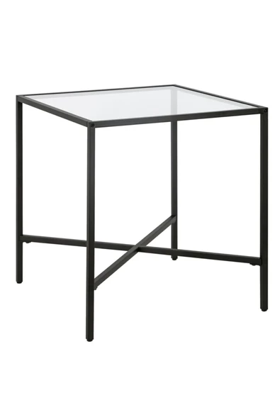 Hitit Dekorasyon Ell Siyah Metal Cam Yan Sehpa - Resim 4