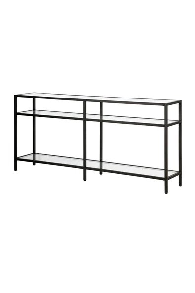 Hitit Dekorasyon Agata Siyah İkili Metal Dresuar Konsol - 3