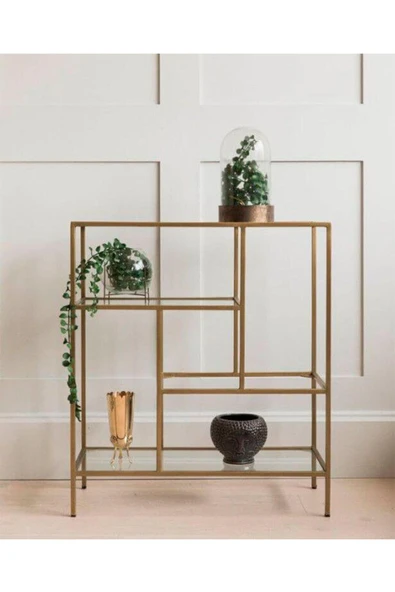 Hitit Dekorasyon Mila Gold Metal Konsol-dresuar