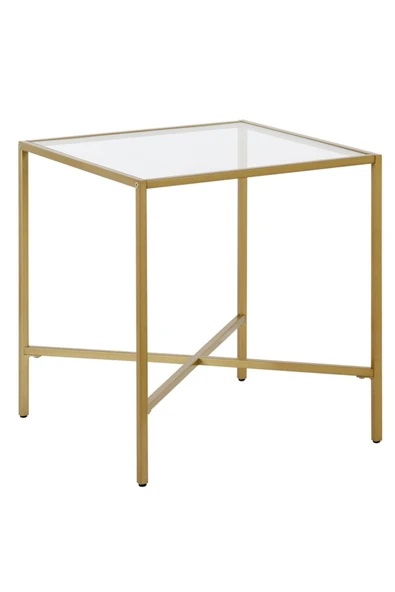 Hitit Dekorasyon Ell Gold Metal Cam Yan Sehpa - Resim 4