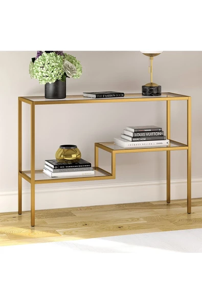 Hitit Dekorasyon Izabel Gold Metal Dresuar&Konsol - 5