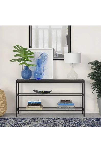 Hitit Dekorasyon Ester Siyah Metal Konsol&Dresuar - Resim 4