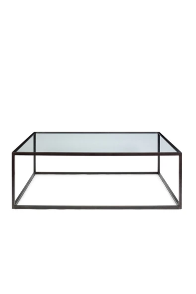 Hitit Dekorasyon Meron Siyah Metal Kare Orta Sehpa