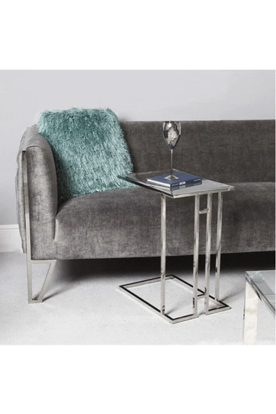 Hitit Dekorasyon Rosa Paslanmaz Metal C Sehpa - 2