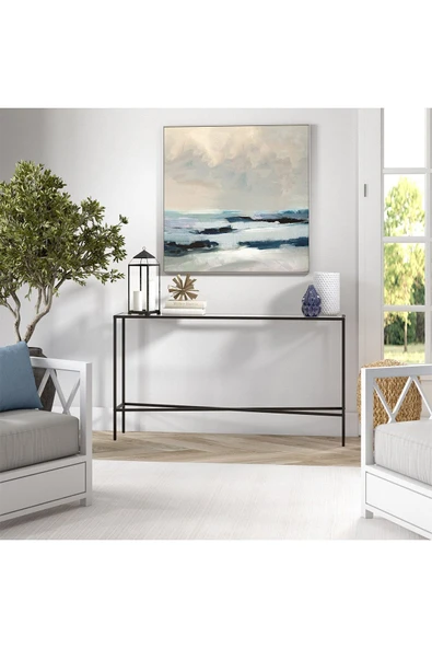 Hitit Dekorasyon Betsy Siyah Metal Dresuar 140*25 - Resim 6