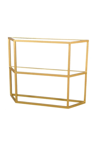 Hitit Dekorasyon Alison 2 Raflı Gold Metal Dresuar&konsol - 2