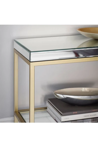 Hitit Dekorasyon Nina Gold Metal Dresuar/konsol - 3