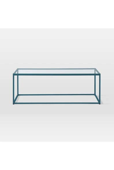 Hitit Dekorasyon Stream Metal Orta Sehpa Pantone Ayak Şeffaf - Resim 3