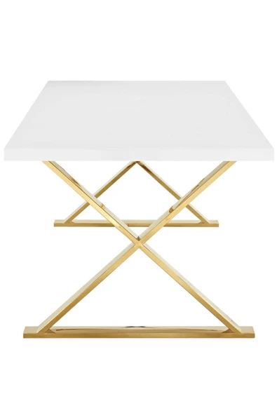 Hitit Dekorasyon Shine Gold Metal Yemek Masası - 4