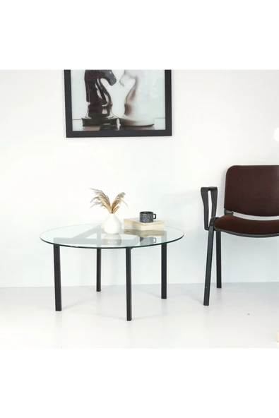 Hitit Dekorasyon Chi Siyah Metal Cam Orta Sehp - Resim 6